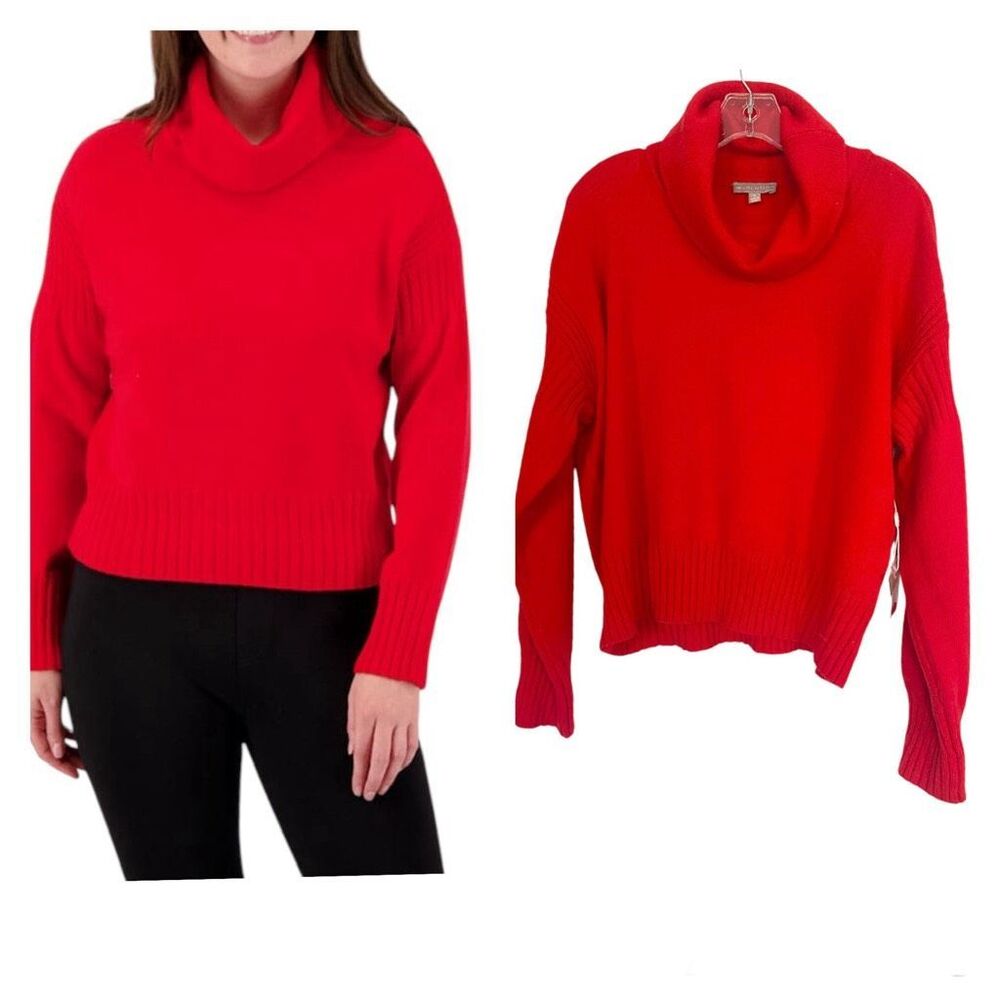 Evolution Solid Red Ultra Soft Knit Sweater Sz XL… - image 1